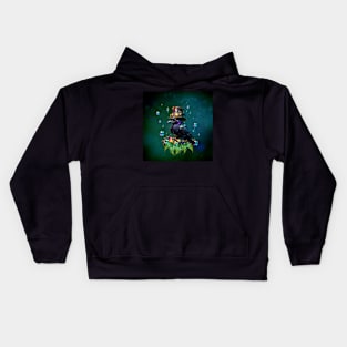 Fantastic steampunk crow Kids Hoodie